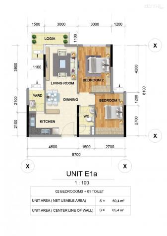 Celadon City khu Emerald cao cấp căn 2 phòng ngủ, DT 63m2, giá 2,35 tỷ 12121314