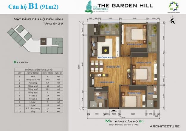 Tôi cần bán gấp căn hộ 91m2, 3PN, ký trực tiếp chủ đầu tư, Lh O987553166 12443135