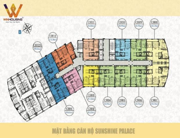 Mở bán chung cư cao cấp Sunshine Palace Hoàng Mai, Hà Nội, giá 28.5 triệu/m2, căn 2 - 3 PN 12268662