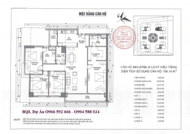 Cần bán gấp trước Tết căn hộ 156m2, chung cư Xuân Phương Quốc Hội, giá bán: 18 triệu/m2 12478292