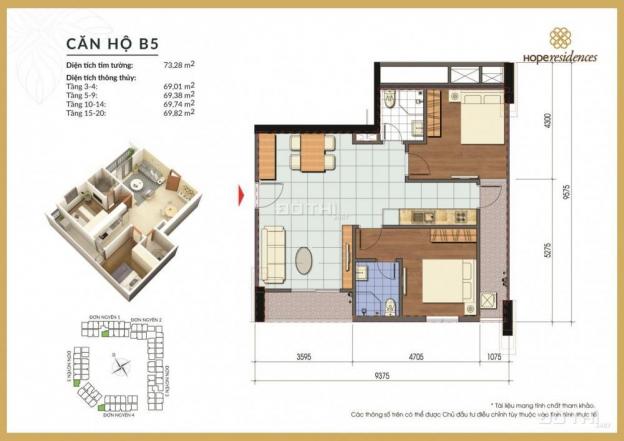Đầu năm mới 2019 bán suất ngoại giao nhà ở xã hội Hope Residences Phúc Đồng Long Biên, 16 tr/m2 12344384