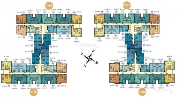 Chính chủ cần bán căn hộ, CT1B-12A16 dự án Hà Nội Homeland, giá 1.49 tỷ, LH: 09345 989 36 11865119