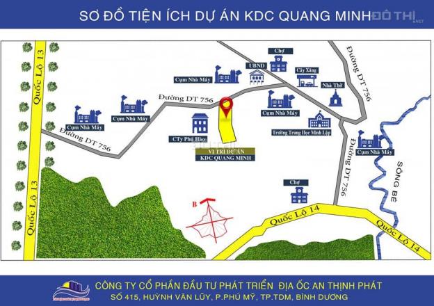 Bán đất tại xã Quang Minh, Chơn Thành, Bình Phước. Ngay đường DT 756 nối giữa QL 13 và QL 14 12153629