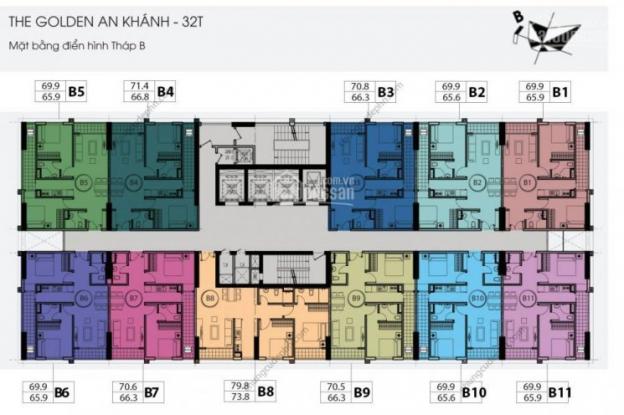 (0936104216) bán nhanh căn 1605, tòa 32A, DT 65,9m2, CC The Golden An Khánh, giá 980 tr/căn bao phí 12406244