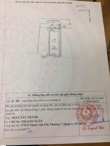 Chính chủ bán căn 235/11 Phú Định, Quận 8, 1 trệt 1 lầu có 2 phòng ngủ, 2.62 tỷ, nở hậu 12383976
