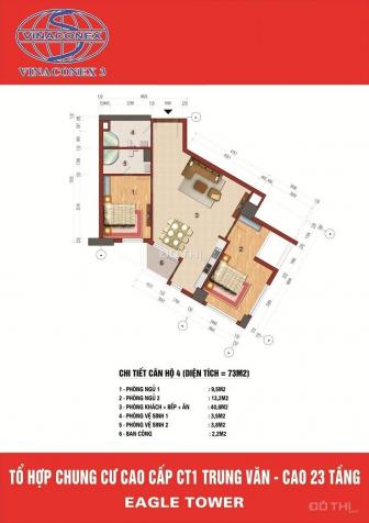 Bán căn hộ chung cư CT1 Trung Văn Vinaconex 3, DT 73m2, giá chỉ 1.7 tỷ - 0903.279.587 12388532