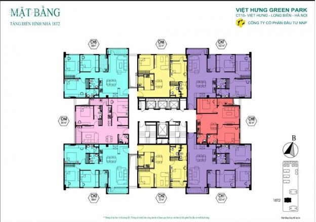 CHính chủ bán căn góc 3 ngủ, 100m2, ban công đông nam tòa T2 dự án Ct15 Green Park 12393284