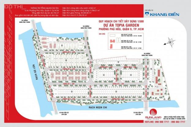 Bán lô đất Topia Garden Khang Điền, Quận 9, 96m2, 30tr/m2, hướng Đông Nam. LH: 0939.867.408 12400802