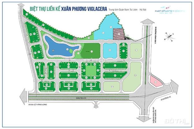 Bán nhà liền kề Xuân Phương Viglacera, DT: 74.3m2, 4 tầng. Có sổ đỏ, LH 0988 319 238 12402323