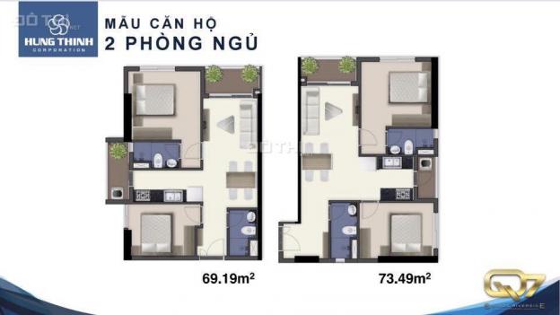 Bán căn hộ chung cư 3 mặt sông Quận 7, DT 66m2, 2PN, giá 1.4 tỷ. Tặng ngay 5 chỉ vàng 12407503