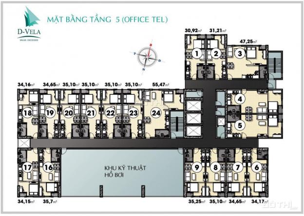  bán căn hộ Offiectel + GÁC tại dự án căn hộ D-Vela nằm trên 1177 Huỳnh Tấn Phát, 35m2-935tr 12412167