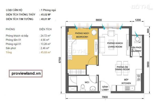 Masteri Thảo Điền, căn hộ mới 2 PN, view rộng, có sổ hồng bán gấp 63m2. Giá 3.2 tỷ 12416554