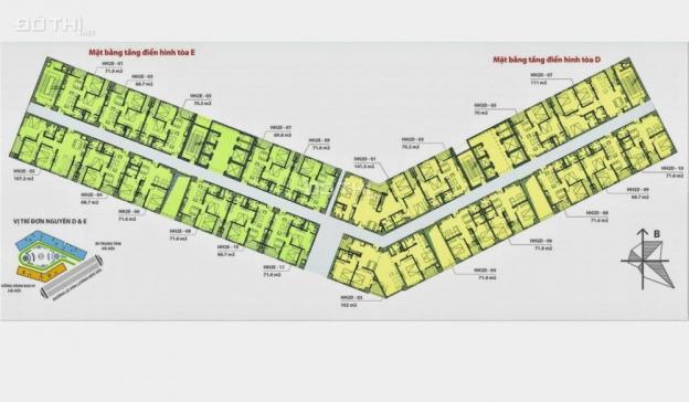 940 tr, quá rẻ cho 1 căn hộ 72m2, 2 PN, tại HH2E Dương Nội, Hà Đông. 2 Logia, view đẹp, cực thoáng 12424917