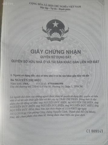 Chính chủ bán nhà MTKD Trường Sa, CN 46m2, 2 lầu. Giá 9 tỷ TL, Phường 12, Q. 3 12432197