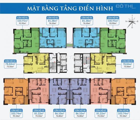 Bán căn hộ TT quận Hoàng Mai, nhận nhà ở ngay, giá chỉ 23 triệu/m2 12435588