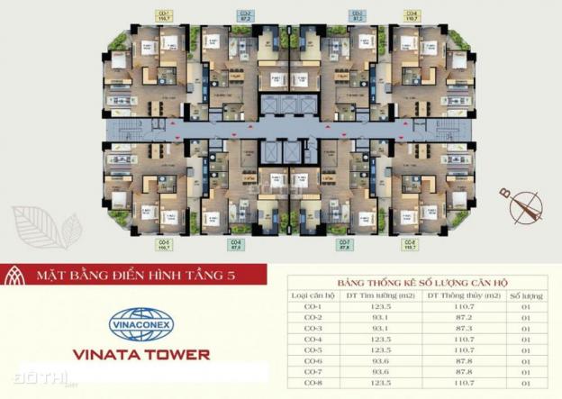 Gia đình cần bán căn hộ chung cư Vinata Tower, 113m2, tầng cao thoáng mát 12446361