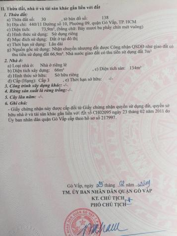 Chính chủ bán nhà Nguyễn Văn Khối, P. 9, Q. Gò Vấp, sổ hồng riêng, giá rẻ nhất khu vực, 0903633755 12451948