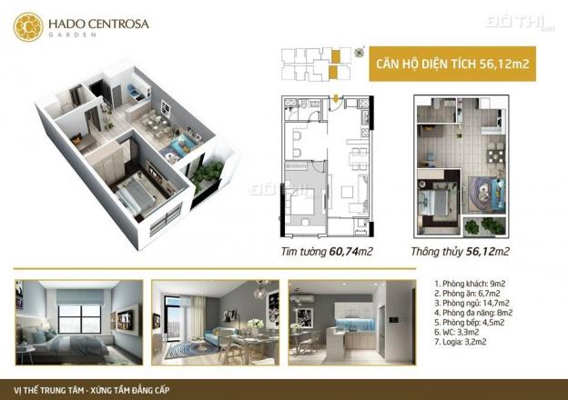Cho thuê căn hộ mới bàn giao dự án Hà Đô Centrosa, đường 3/2, chỉ 14 tr/tháng 12455544