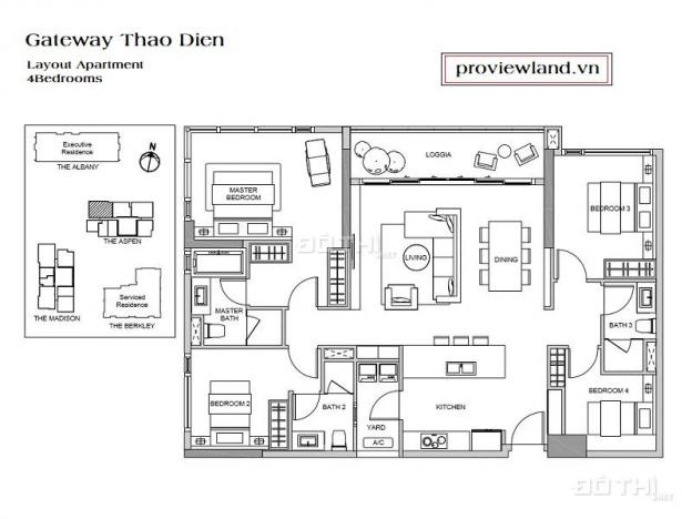 Gateway Thảo Điền căn Aspen cho thuê tầng cao view sông 143m2, giá 55.56 triệu/tháng 12471716