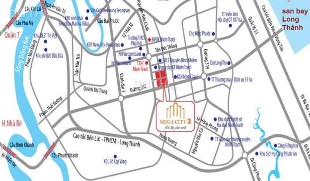 Đất sổ đỏ TTHC Nhơn Trạch - Đón đầu cầu Cát Lái - Sân bay Long Thành DA Mega City 2 từ 745tr/nền 12494052