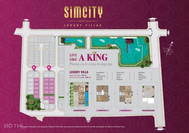 Biệt thự Sim City Luxury Villas, sang trọng đẳng cấp, DT 192m2, giá 8.5 tỷ, LH 0934.020.014 12496389