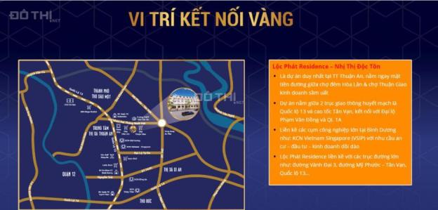 Bán đất nền Lộc Phát Residence, Bình Dương, sổ đỏ từng nền, CK cao sinh lợi lớn. LH 0908695953 12501344