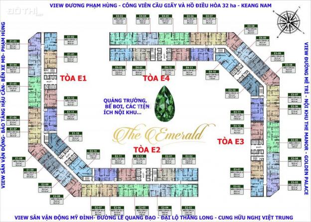 The Emerald CK 120tr cho căn 4PN - Bàn giao tháng 6/2019. LH: 0969286332 12501449