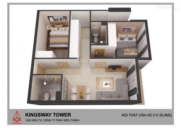 Bán Kingsway Tower, Bình Tân, 1,1tỷ/căn 2PN, hỗ trợ vay 60%, LH0933132123 12501635