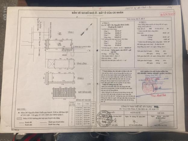 Bán nhà hẻm hàng độc quyền 287/35 Nguyễn Đình Chiểu, Phường 5, Quận 3 12502092