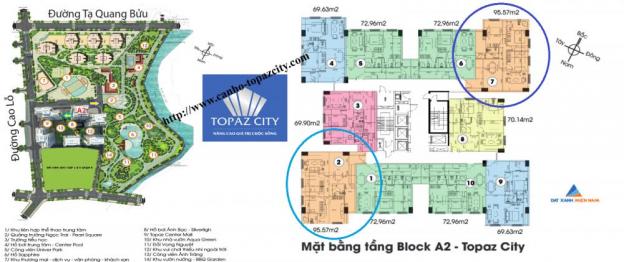 Cần bán nhanh căn hộ Topaz City A1 DT 95.57m2 3PN 2WC giá tốt nhất thị trường hiện tại 12630014