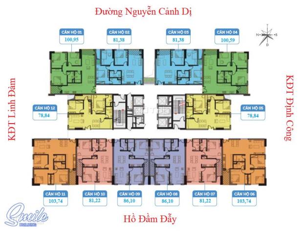 Bán căn hộ 3 PN, giá 1,9 tỷ, đường Nguyễn Cảnh Dị, Đại Kim, Hoàng Mai ở ngay 12525269