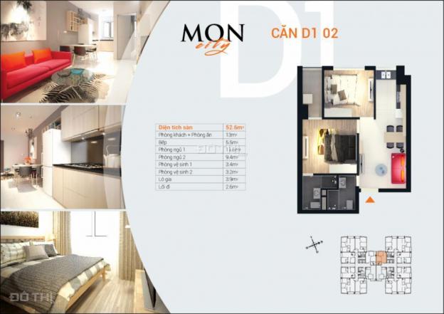 Cần tiền bán gấp căn hộ chung cư 52.6m2 - HD Mon (Mon City), Mỹ Đình 12553426