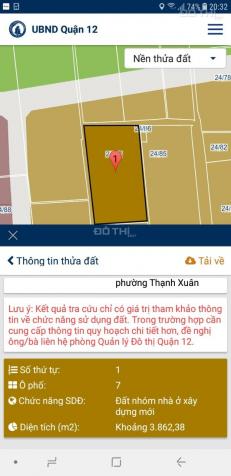 Bán đất đường Thạnh Xuân 31, phường Thạnh Xuân, Quận 12. Diện tích 55m2 12563819