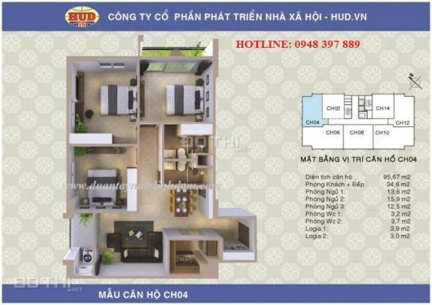 Cần bán gấp căn hộ 1404 chung cư CT2A1 Tây Nam Linh Đàm 12574873