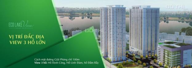 Trả trước 690tr có ngay căn 3PN, 90m2 Hoàng Mai ở ngay đã có sổ hồng, CK 2,5%, LS 0% Eco Lake View 12593696