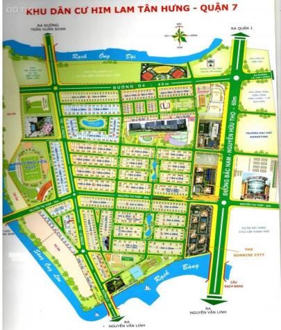 Bán đất nền nhà phố KDC Him Lam Kênh Tẻ Quận 7, giá 125tr/m2, LH 090.13.23.176 Thùy 12595557