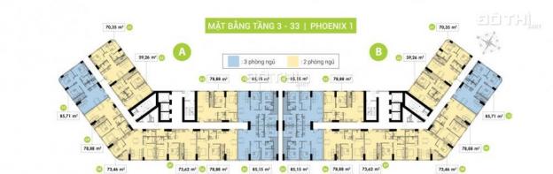 Chính chủ bán căn hộ Topaz Elite, diện tích 60m2, căn 2PN, 2WC có nội thất. 0913158093 12619141