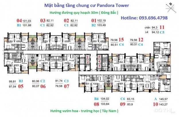 Bán chung cư Pandora Tower - Singapore giữa lòng Hà Nội ưu đãi khủng từ chủ đầu tư: 0962.03.83.11 12639639