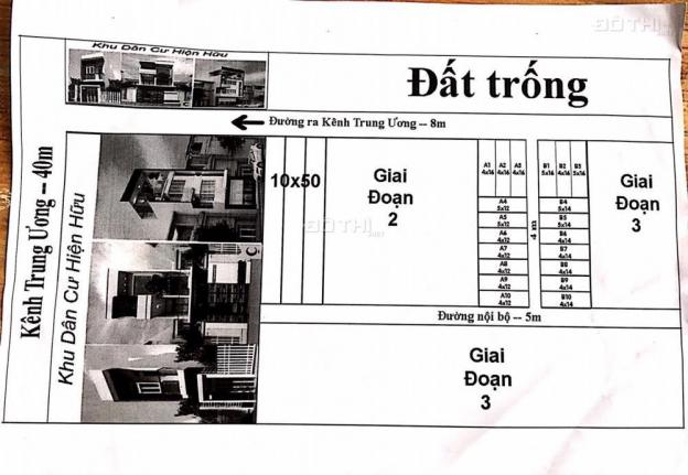 Hiện tại chỉ còn 4 lô cuối cùng, ngay đường Kênh Trung Ương, đường trước đất 8m 12649520