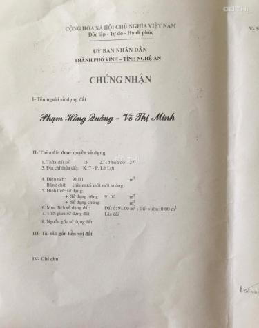 Chính chủ cần bán nhà mặt đường Phan Bội Châu, Phường Lê Lợi, TP. Vinh 12656973