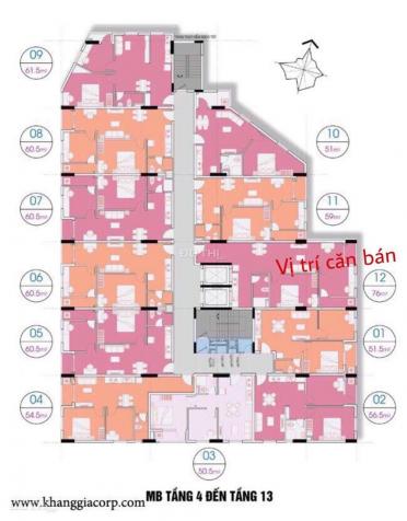 Bán chung cư Khang Gia Q8, 60m2, giá 1 tỷ 450 tr - có TL - 0932178286 12657461