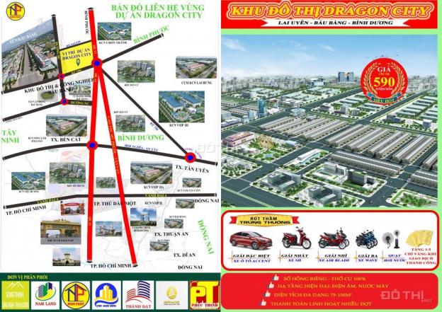 Đất nền trung tâm hành chính Huyện Bàu Bàng, Bình Dương, SHR, thổ cư, giá 590tr. LH 0932779575 12660049