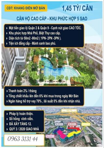 Bán căn hộ chung cư Safira Khang Điền, Q. 9, diện tích 66m2, giá 34 triệu/m2. LH: 0906870195 12660469