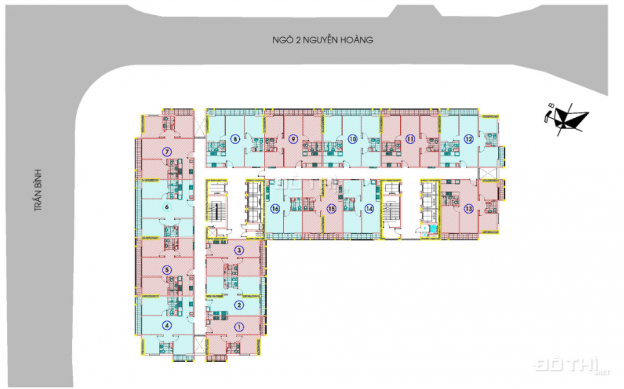 Bán căn hộ chung cư diện tích 55m2 (2PN) tại dự án An Bình PLaza Mỹ Đình, giá ngoại giao 12661718