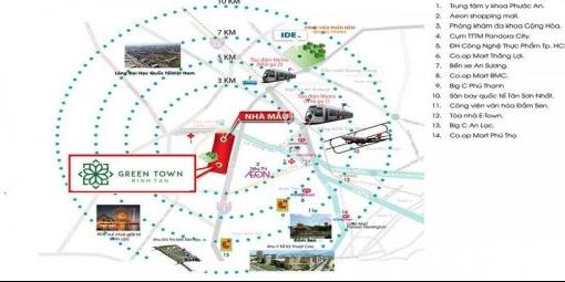 Bán căn hộ giá rẻ tại dự án Green Town Bình Tân, DT 63m2 giá 1.42 tỷ (TL), LH chính chủ 0988644786 11190530