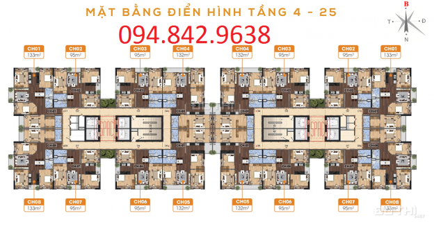 Bán căn hộ chung cư N01-T5 Ngoại Giao Đoàn, diện tích từ 87m2 đến 122m2. LH 0948429638 12667936