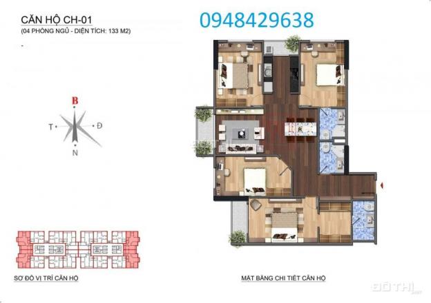 Bán căn hộ chung cư N01-T5 Ngoại Giao Đoàn, diện tích từ 87m2 đến 122m2. LH 0948429638 12667936