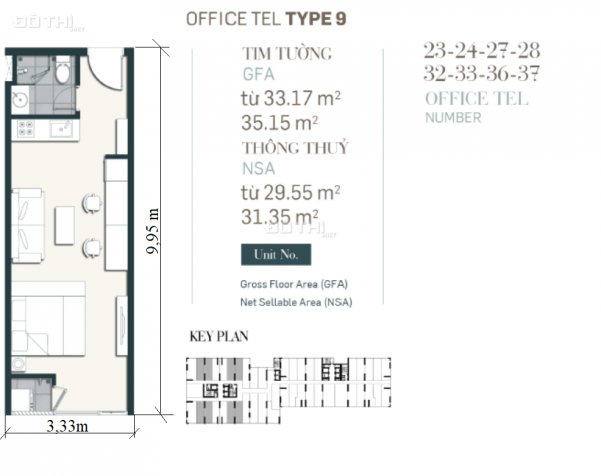 Cam kết cho thuê 3 tháng, officetel có gác lửng Nguyễn Thị Thập, trả trước 300 triệu. LH 0901414689 12668821