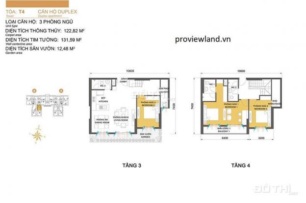 Bán duplex Masteri Thảo Điền 3 phòng ngủ, 2 tầng 12672327