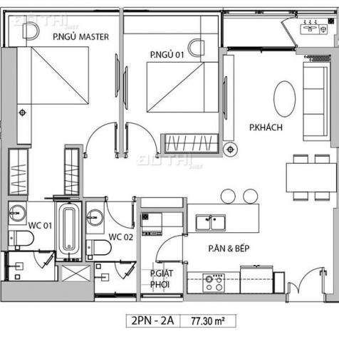 Cần bán căn hộ Kingdom 101 2PN, 78m2 view hồ bơi, block D, giá 4.9 tỷ. LH 0917285990 12685700